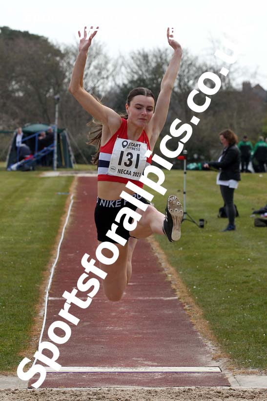 Long jump, 2021 NECAA Open Graded Meeting, Morpeth. Photo: David T. Hewitson/Sports for All Pics